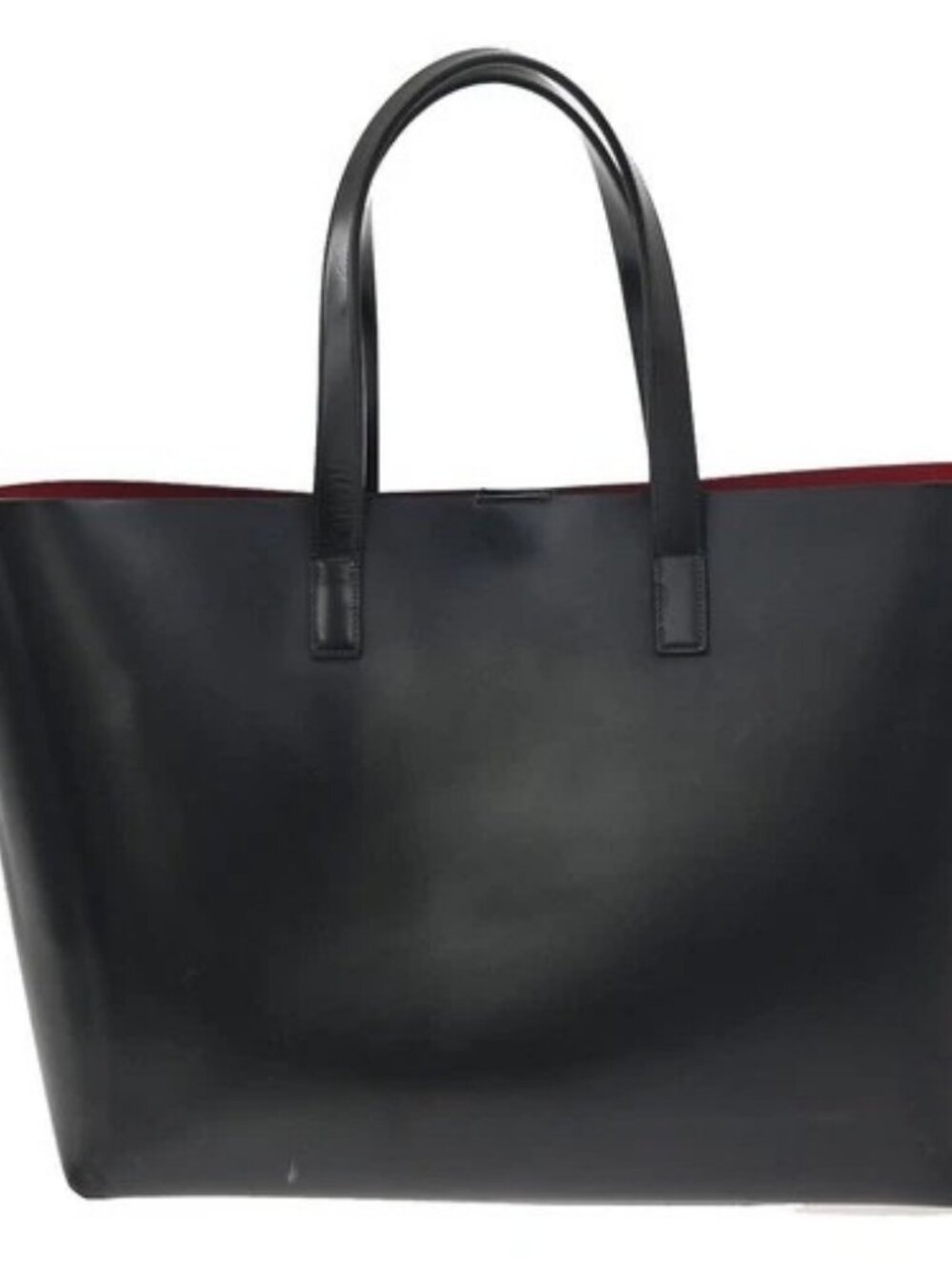 SAINT LAURENT Shoulder Hand Tote Bag Pouch Leather Black GHW Italy 95RL924 - Picture 3 of 15